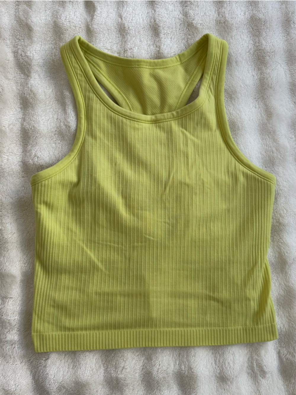 lululemon athletica Ribbed Tank Top in Lime